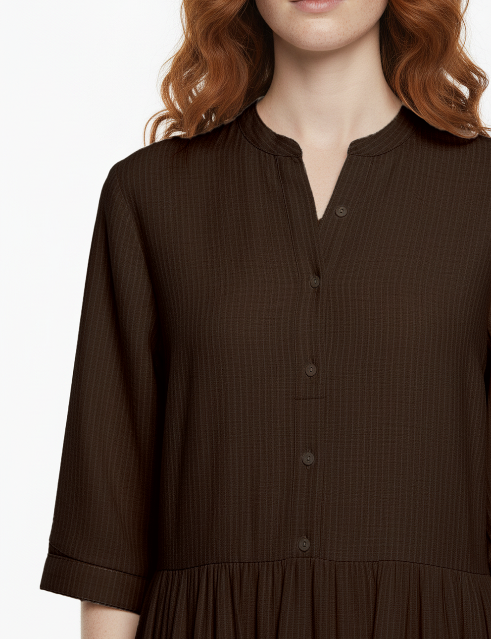 Market dress in brown