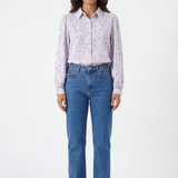 Floral blouse in lilac