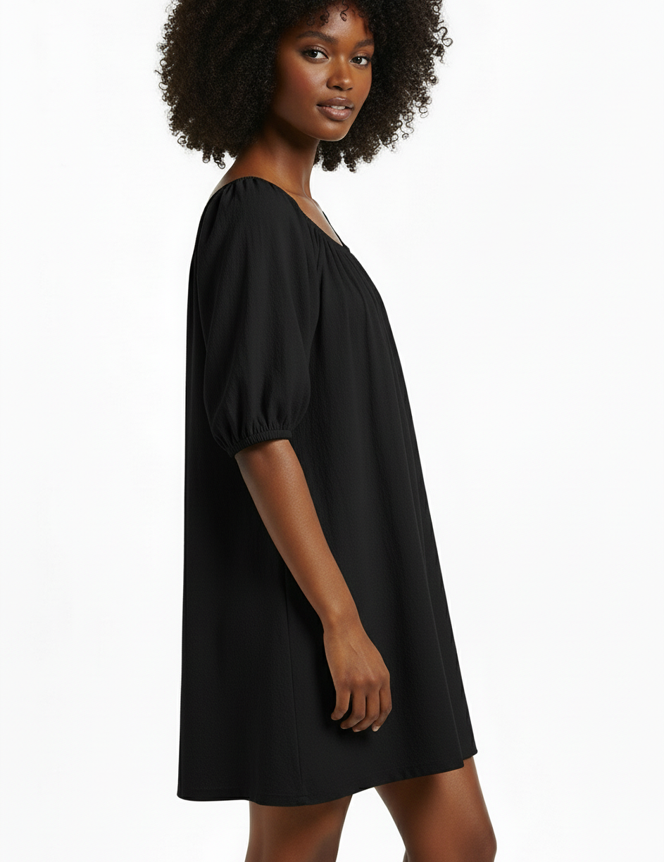 Everyday mini dress in black