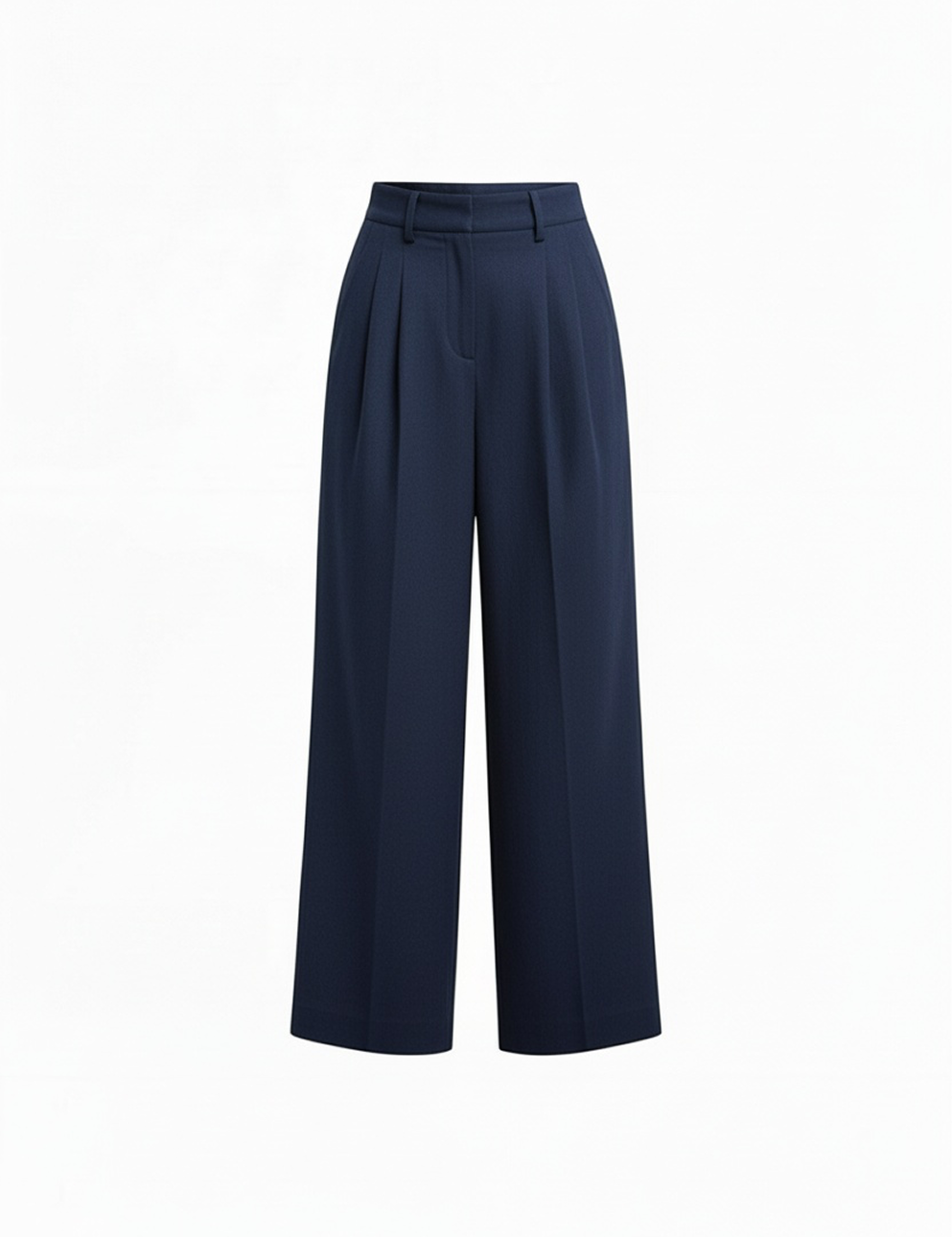 Silk trouser in navy