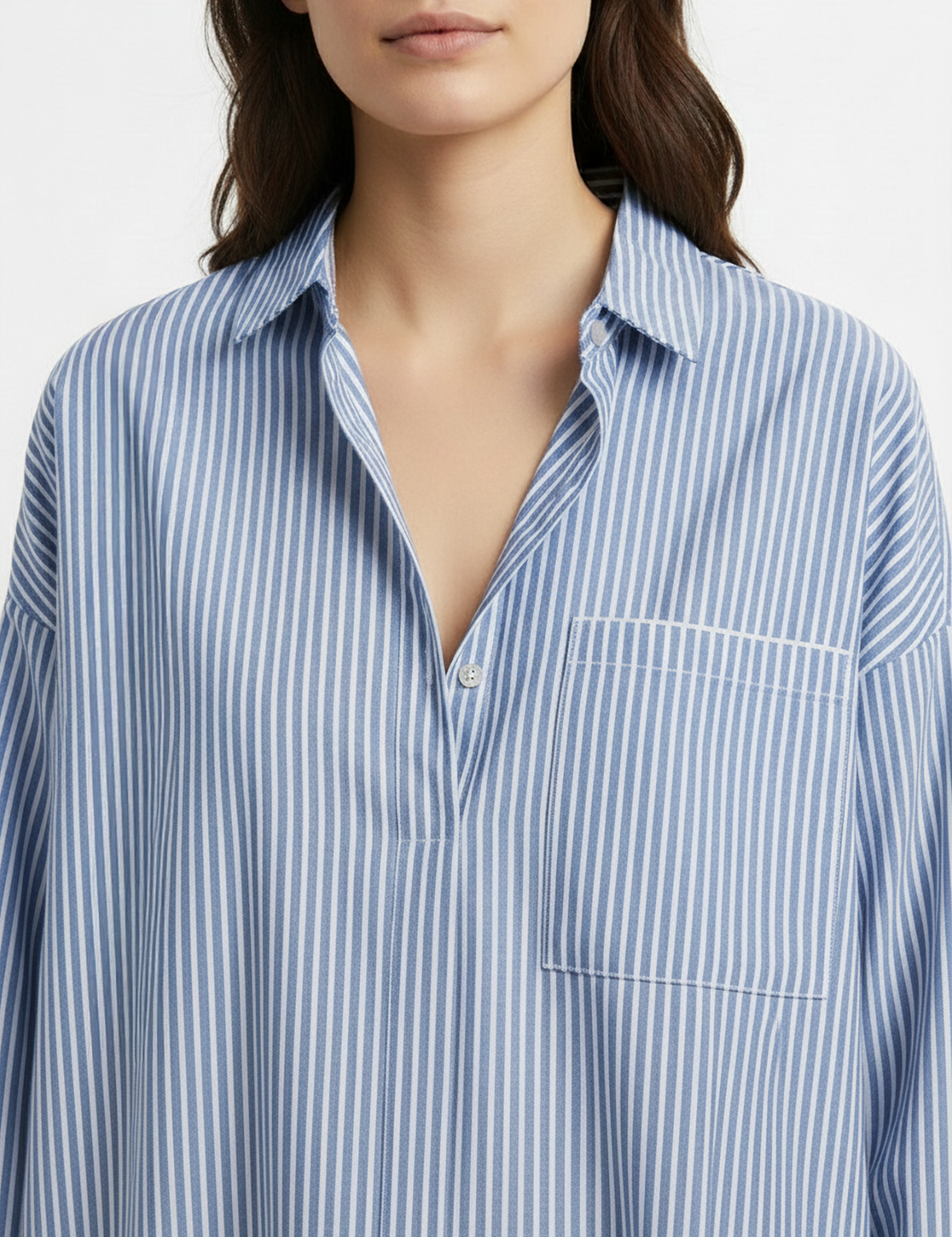 Striped tunic in blue