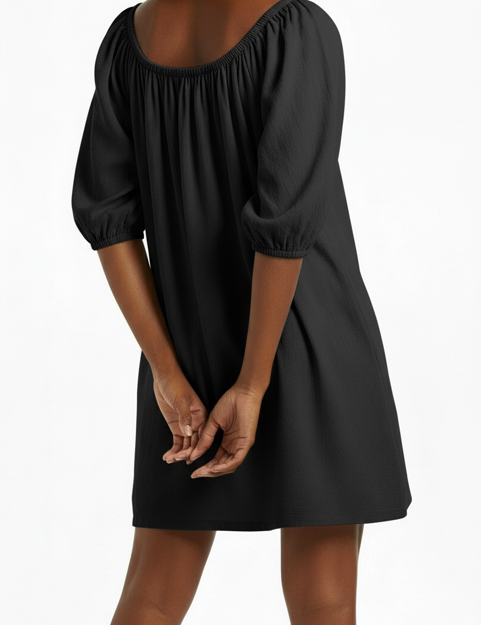 Everyday mini dress in black