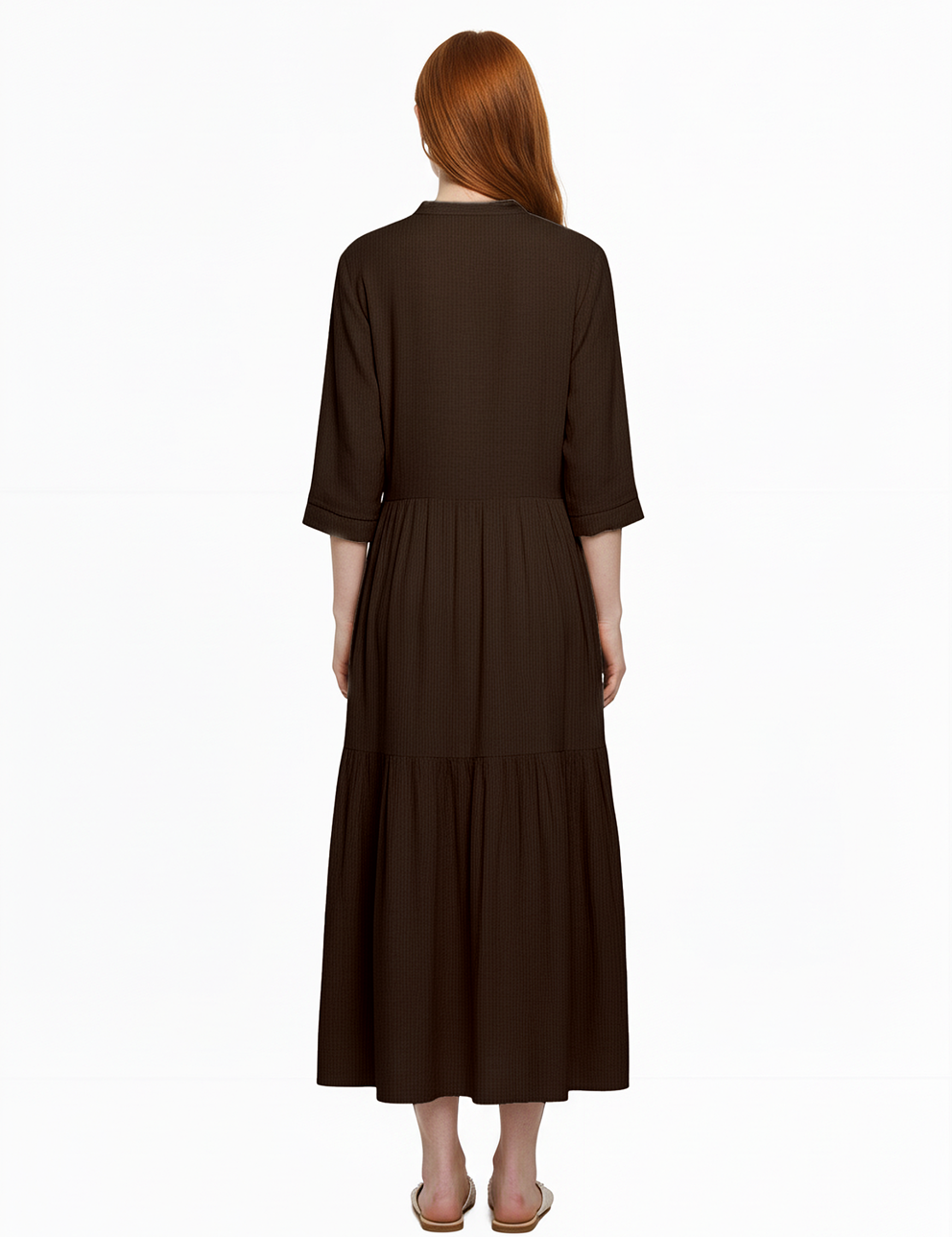 Market dress in brown