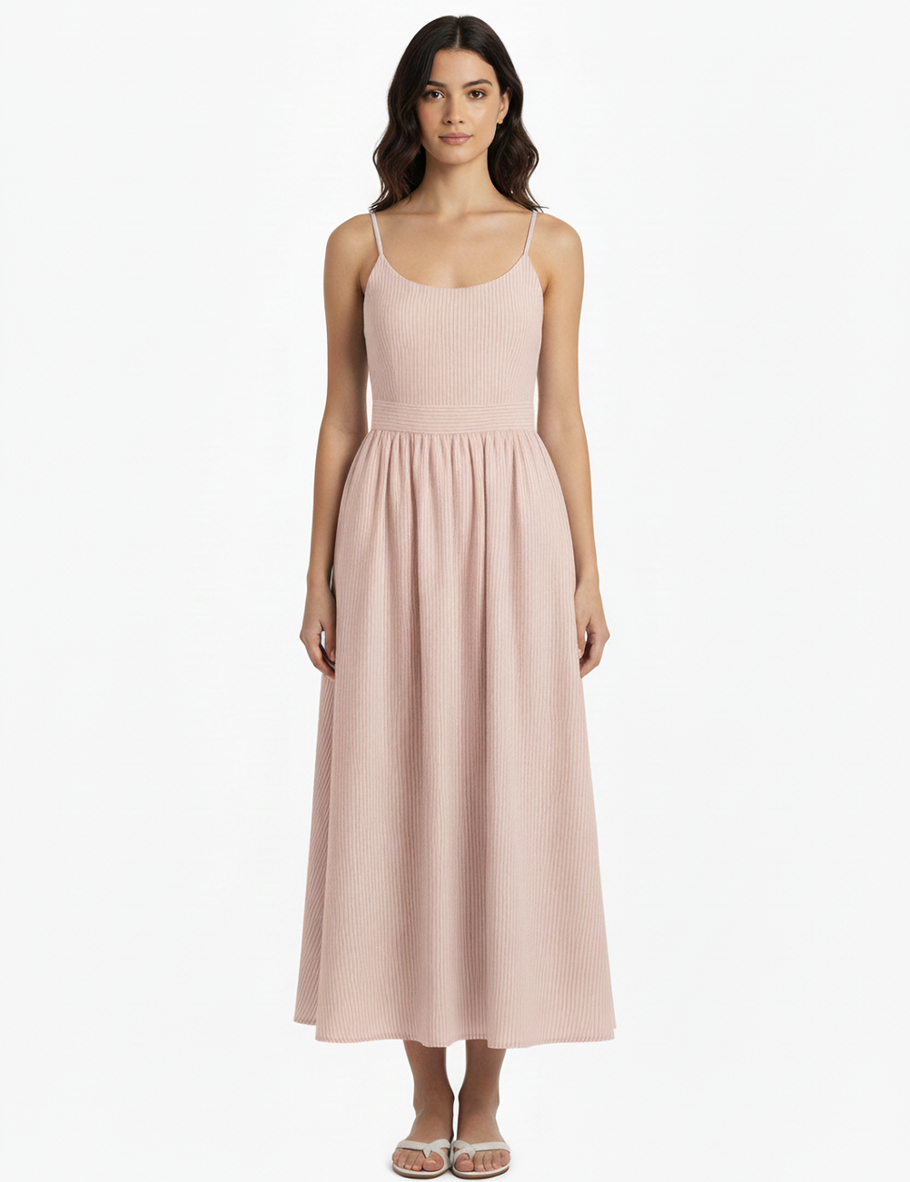 Riviera dress in peach