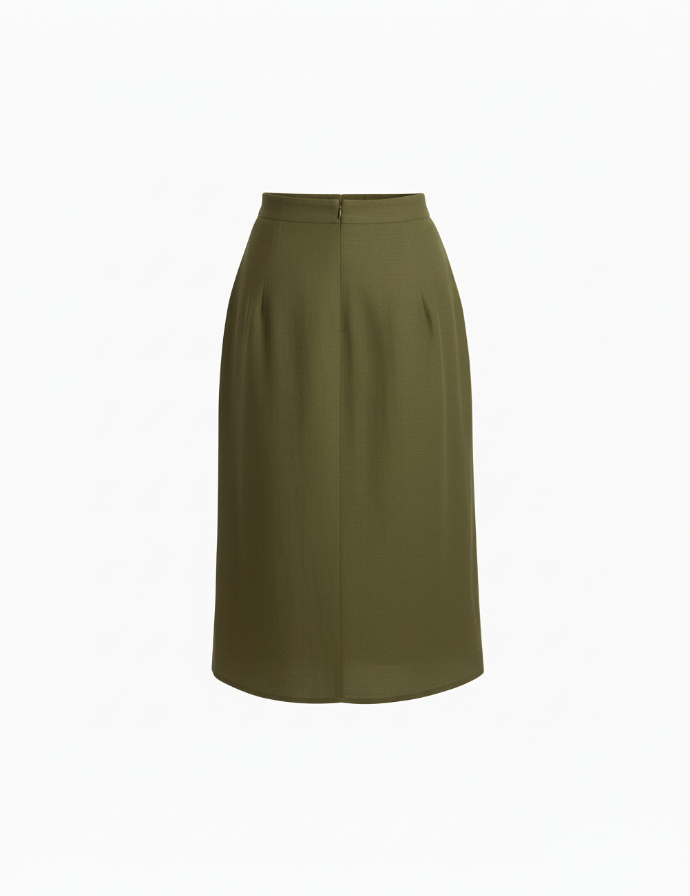 Bias wrap skirt in olive