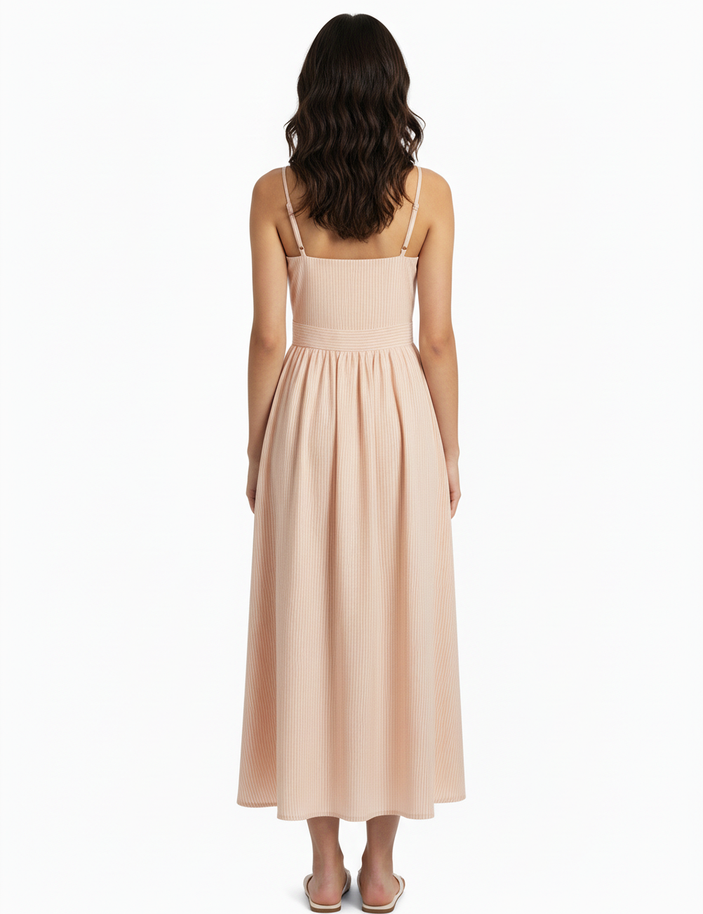 Riviera dress in peach