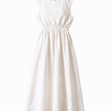 Portrait dress in ivory