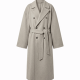 Wool trench in gray