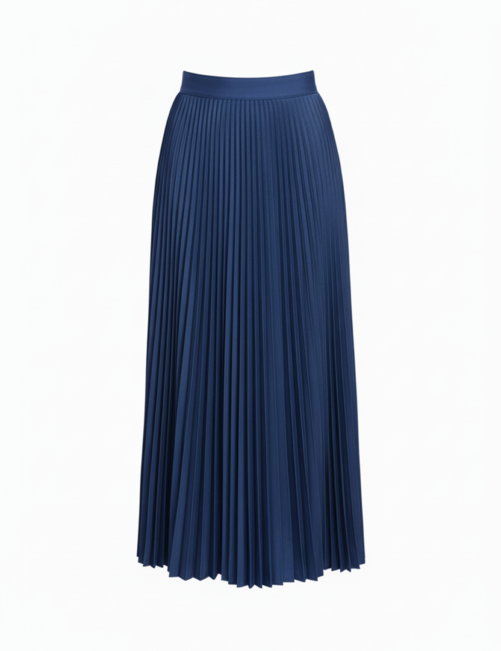 Pleated skirt in navy