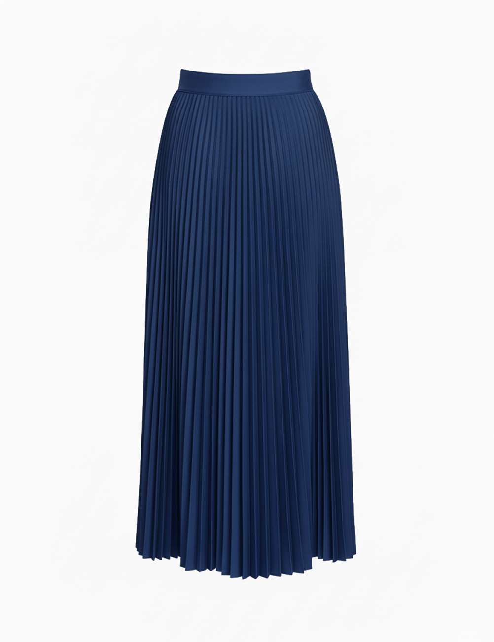Pleated skirt in navy