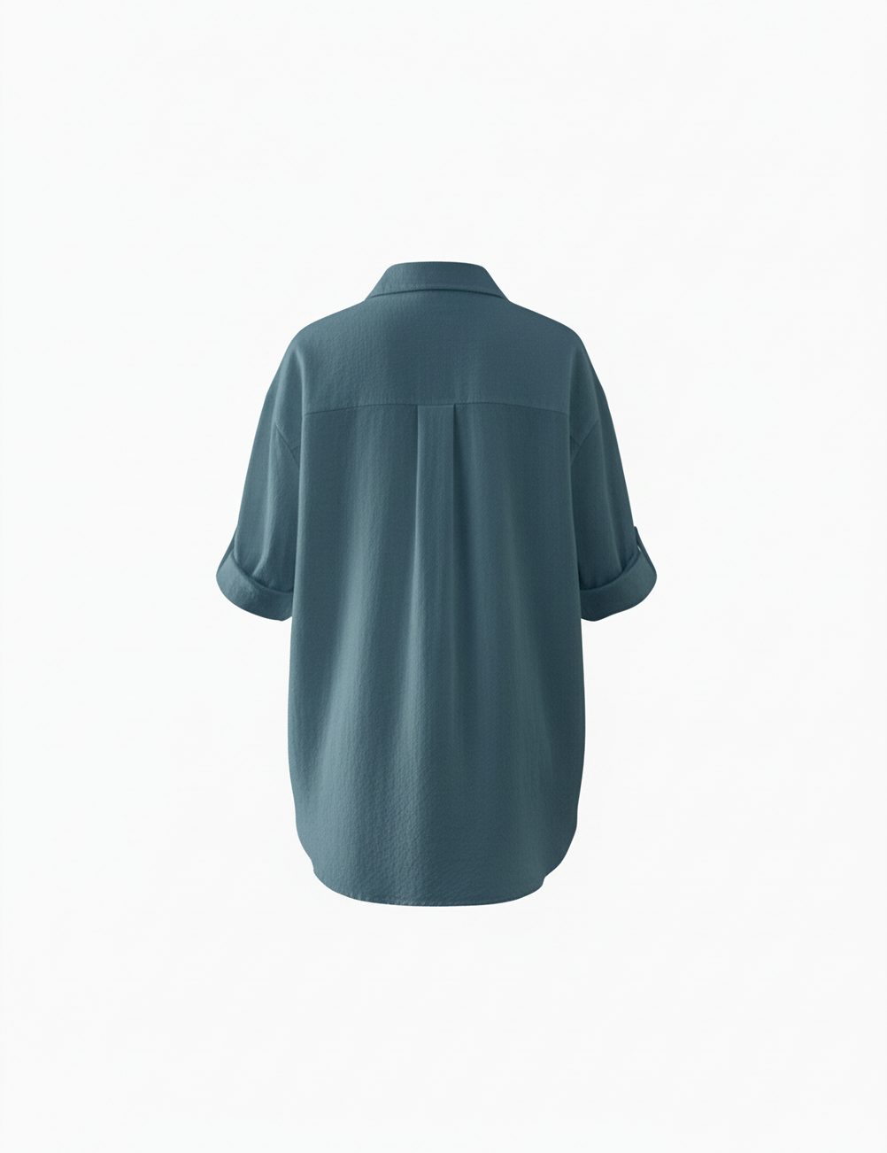 Classic button down in medium blue