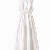 Portrait dress in ivory