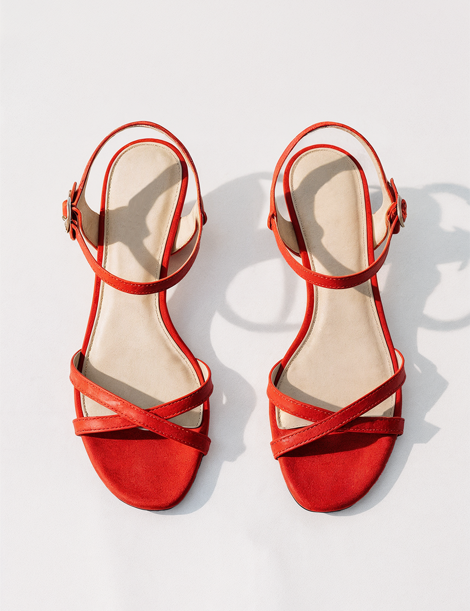 Kitten heel sandals
