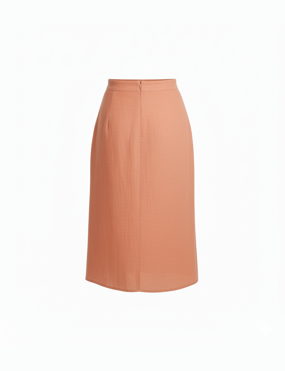 Bias wrap skirt in coral