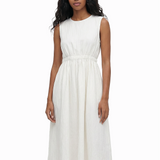 Portrait dress in ivory