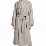 Wool trench in gray