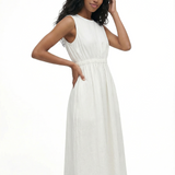 Portrait dress in ivory