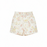 Floral shorts in ivory