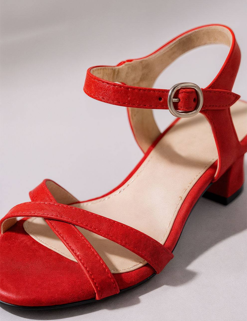 Kitten heel sandals
