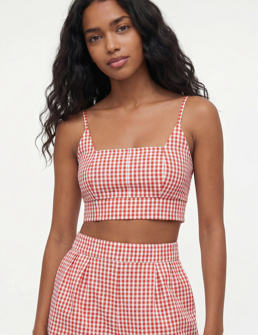 Checkered tank in red