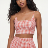 Checkered tank in red