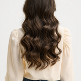 Front-tie blouse in ivory