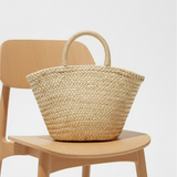Straw market tote