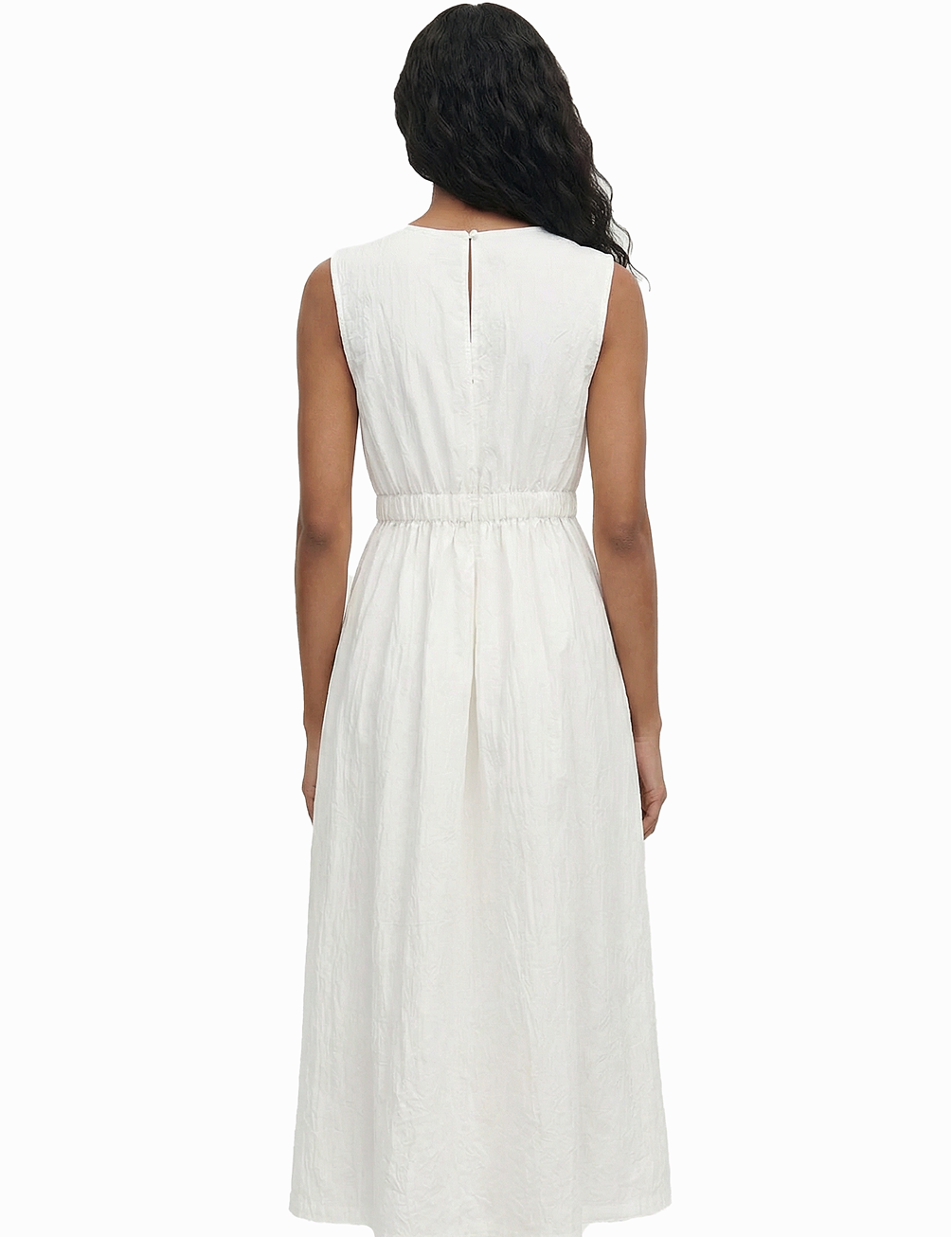 Portrait dress in ivory