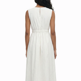 Portrait dress in ivory