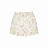 Floral shorts in ivory