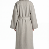 Wool trench in gray