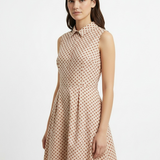 Polka dot day dress in red
