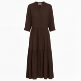 Market dress in brown