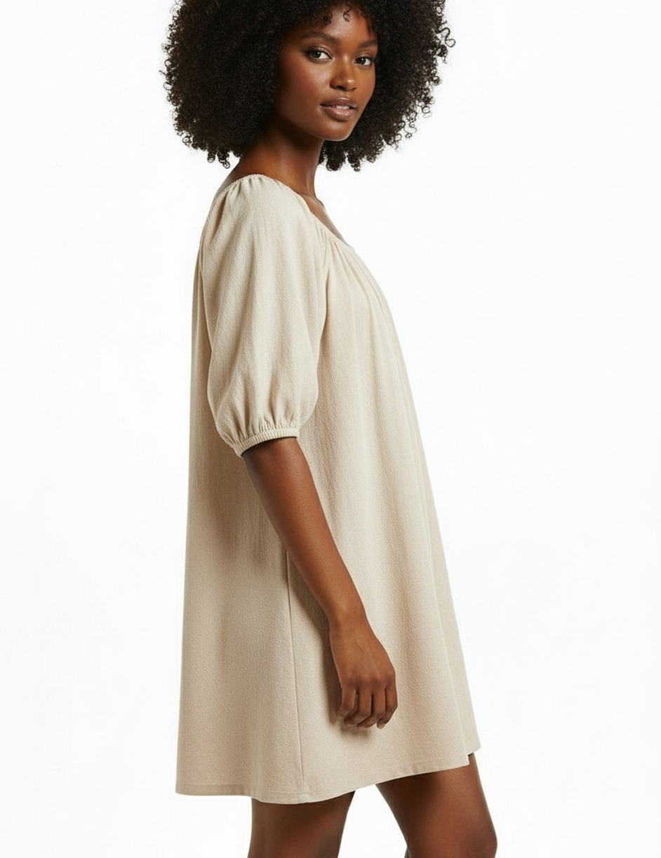 Everyday mini dress in ivory