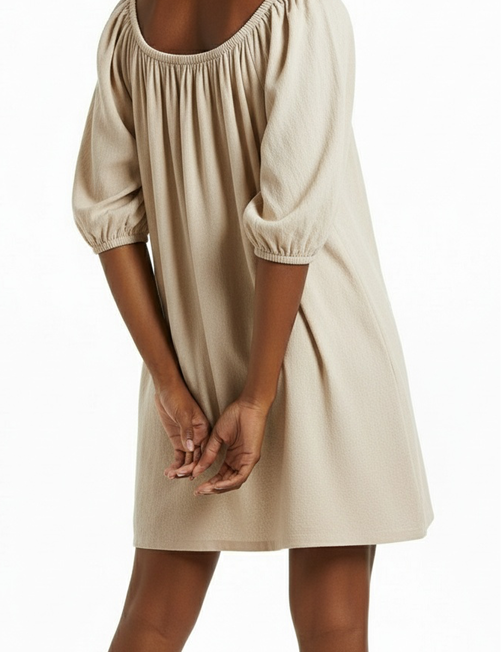 Everyday mini dress in ivory