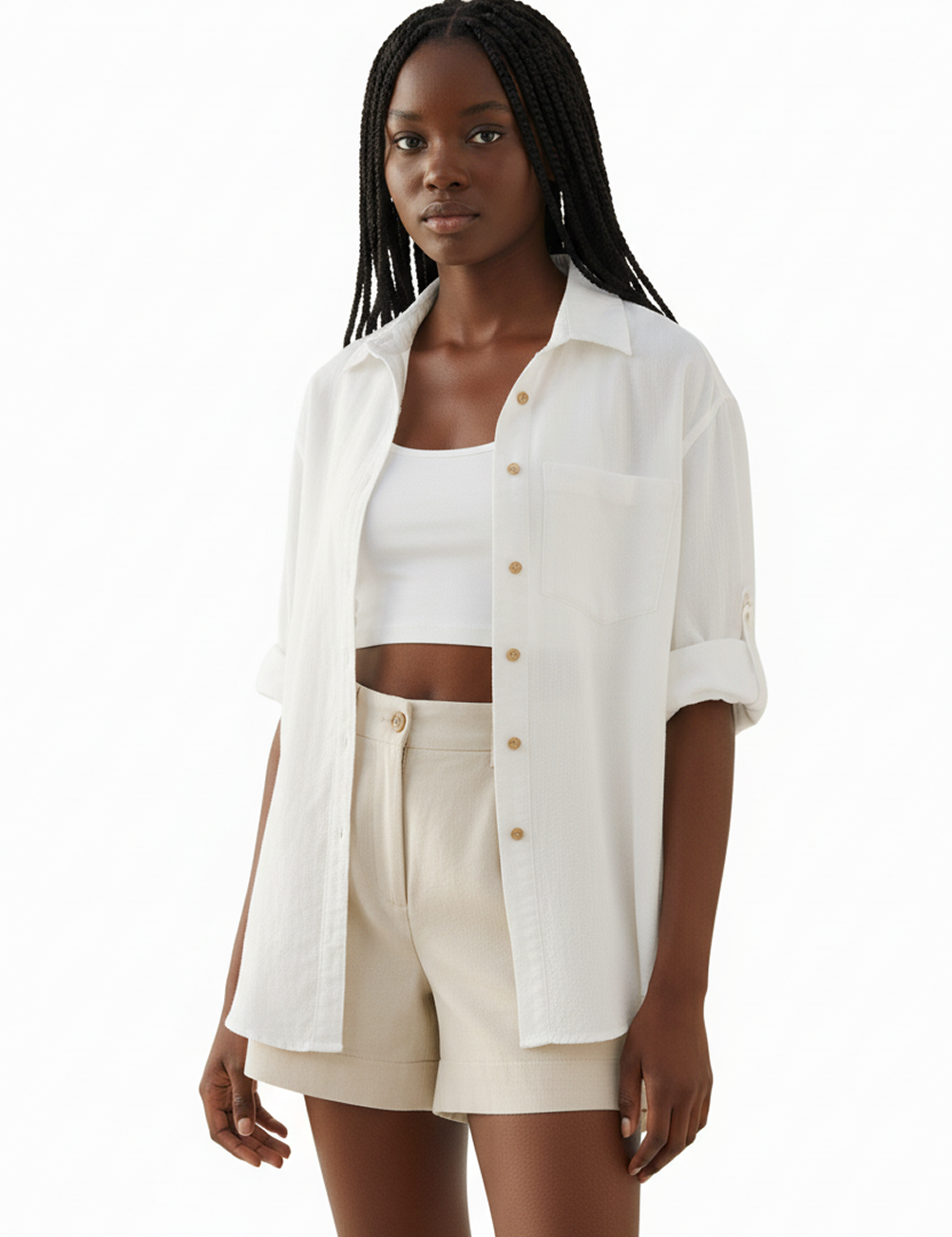 Classic button down in white