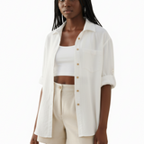Classic button down in white
