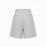Belted short in gray