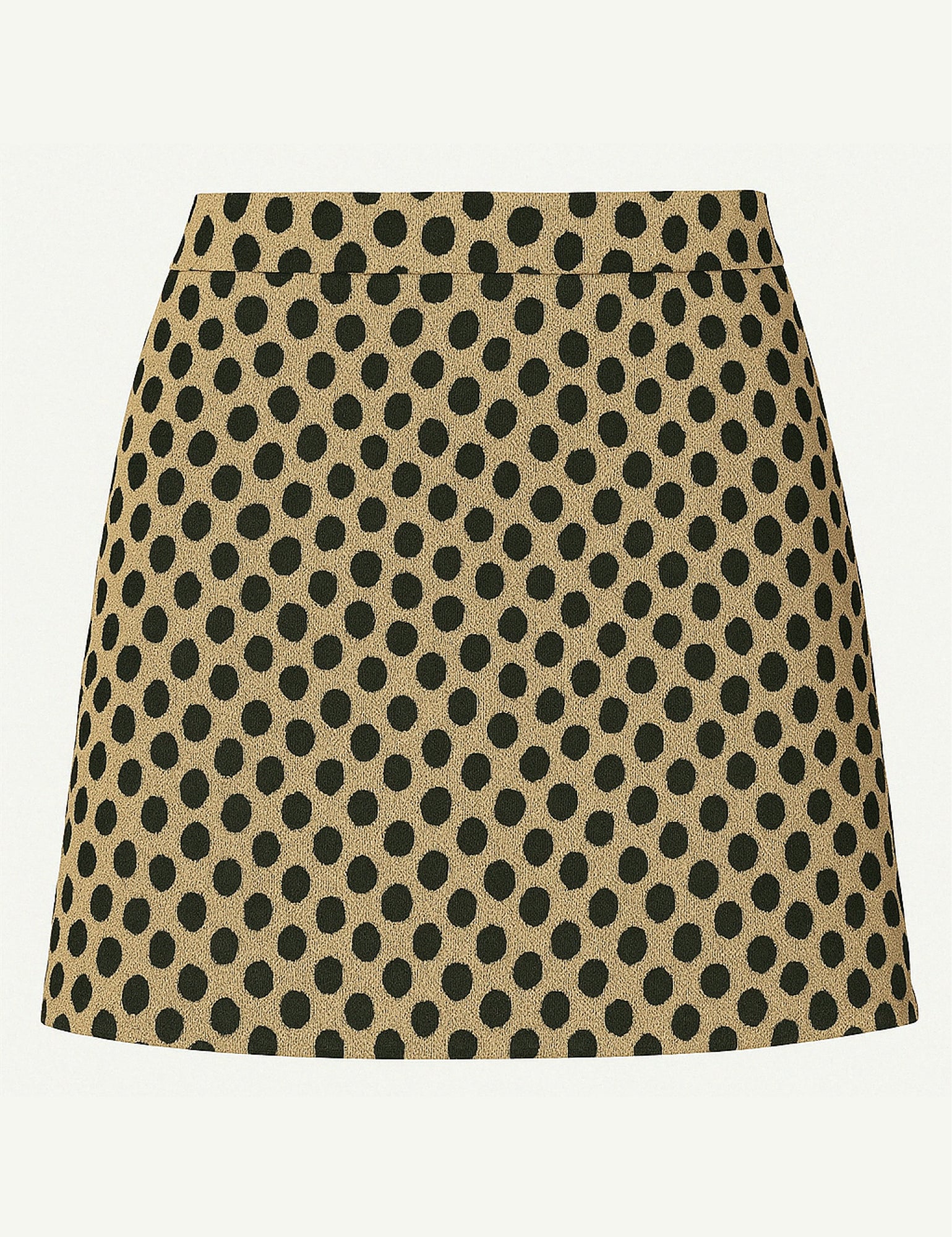 Polka dot mini in beige