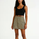 Polka dot mini in beige