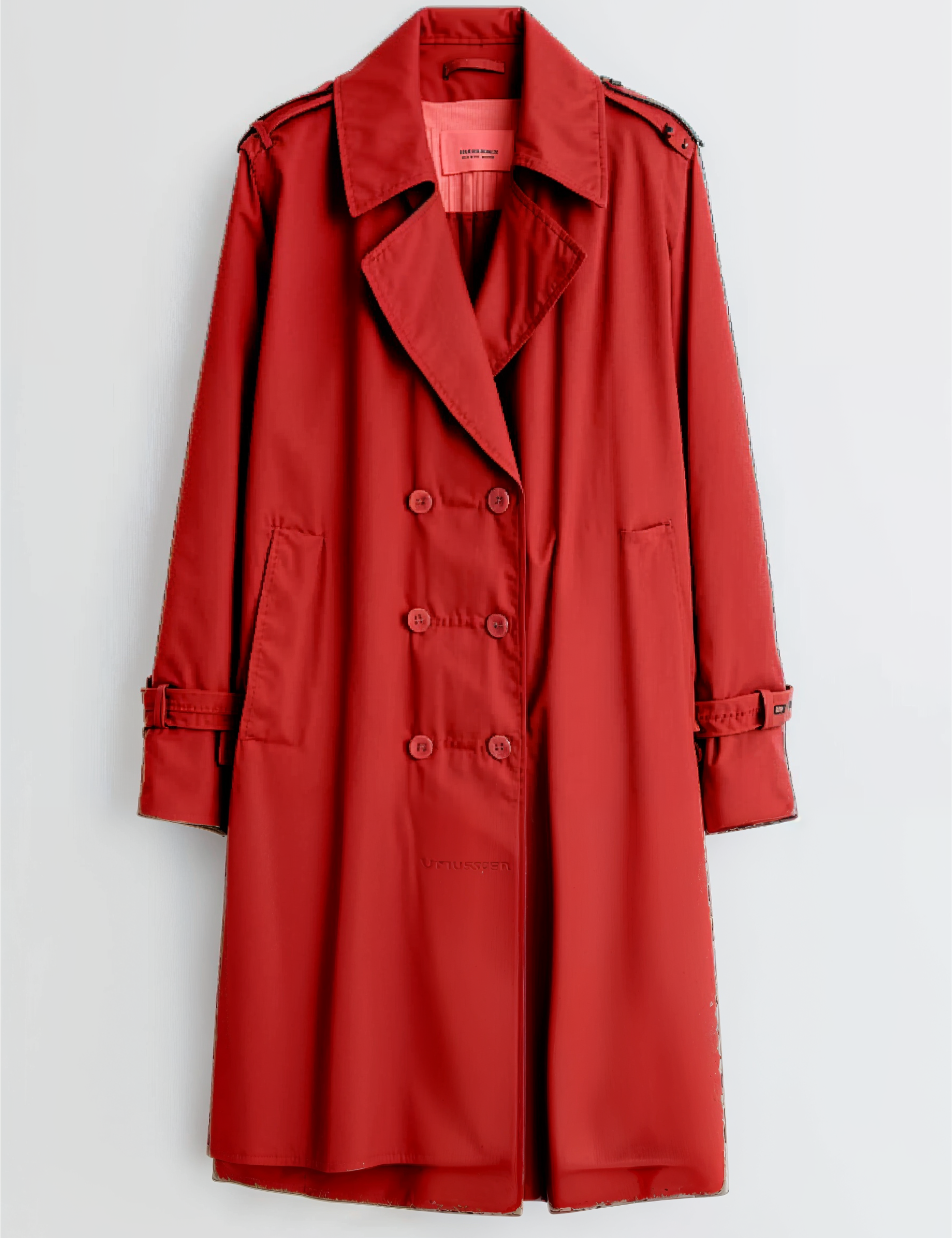 Classic trench in red